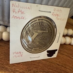 Luger P-08 Pistol Series NRA Commemorative Coin Highlights World War I and II
